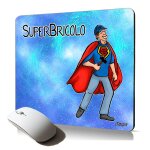 Tapis de souris souple super bricolo cadeau d'anniversaire papy papa humoristique humour mousepad texte ...