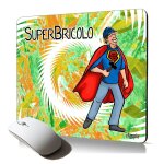 Tapis de souris souple super bricolo papa cadeau humour drole fete des peres mouse pad durable support ...