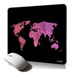 Tapis de souris souple carte monde globe geographie terre accessoire de qualit� resistant et durable ...