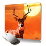 Tapis de souris souple cerf accessoire ordinateur cervide biche cadeau homme animal mouse pad de qualit� ...
