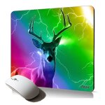 Tapis de souris souple cerf animal de la foret eclair accessoire de qualite durablee pour les professionnel ...