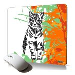 Tapis de souris souple chat chaton tigré esthetique azteque fleur floral coloré accessoire durable et ... Tapis de souris souple chat chaton tigré esthetique azteque fleur floral coloré accessoire durable et ...
