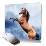 Tapis de souris souple cheval equitation design durable poney poulain cadeau d'anniversaire fille pc ...