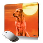 Tapis de souris souple chien golden retriever accessoire ordinateur fixe animaux cadeau femme dessin ...