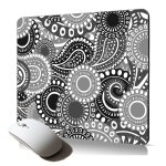 Tapis de souris souple design cachemire indienne motif decoratif accessoire informatique resistant hindou ...