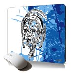 Tapis de souris souple dessin femme feuilles fantaisie accessoire pc de qualit design fee fleur nature ...