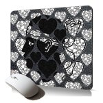 Tapis de souris souple drapeau corse i love coeur accessoire informatique flexible ergonomique mousepad ...