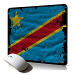 Tapis de souris souple drapeau rdc congo kinshasa congolais coupe d'afrique football tissu mousepad ordinateur ...