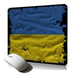 Tapis de souris souple drapeau ukraine ukrainien motif tissu accessoire pc fixe r�sistant flexible pour ...