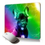 Tapis de souris souple eclair chien bouledogue ordinateur de qualite durablee imprim� bulldog francais ...