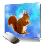 Tapis de souris souple ecureuil accessoire gaming animal animaux foret mouse pad anti d�rapant mignon ...
