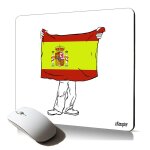Tapis de souris souple espagne espagnol coupe du monde rsistant accessoire pc esthtique euro stableet ...