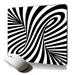 Tapis de souris souple illusion d'optique tourbillon gaming noir et blanc 3d art visuel accessoire informatiqu ... Tapis de souris souple illusion d'optique tourbillon gaming noir et blanc 3d art visuel accessoire informatiqu ...