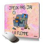 Tapis de souris souple j'peux pas j'ai la flemme mousepad comique drole humour cadeau de noel pour gamer ... Tapis de souris souple j'peux pas j'ai la flemme mousepad comique drole humour cadeau de noel pour gamer ...