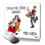 Tapis de souris souple j'peux pas j'dois garder mon chien mouse pad original drole humour personnalisé ... Tapis de souris souple j'peux pas j'dois garder mon chien mouse pad original drole humour personnalisé ...