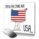 Tapis de souris souple j'peux pas j'vais au usa etats unis drapeau americain accessoire antidérapant ... Tapis de souris souple j'peux pas j'vais au usa etats unis drapeau americain accessoire antidérapant ...