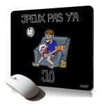 Tapis de souris souple j'peux pas y'a jo sport athletisme dessin humoristique imprim accessoire informatique ...