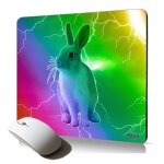 Tapis de souris souple lapin nain multicolore animal eclair design motif cadeau original paques mouse ... Tapis de souris souple lapin nain multicolore animal eclair design motif cadeau original paques mouse ...