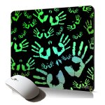 Tapis de souris souple mains design franais original accessoire informatique cadeau impression personnalis ...