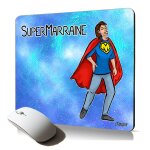 Tapis de souris souple super marraine drole humour heros cadeau d'anniversaire noel accessoire clavier ...