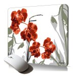 Tapis de souris souple orchidee fleurs plantes original de qualit� mousepad femme exotique et artistique ...