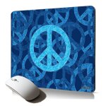 Tapis de souris souple peace and love hippie espoir & paix et amour mousepad zen bureau reggae dessin ...