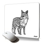 Tapis de souris souple renard graphique elegant artiste francais accessoire durable cadeau de noel ordinateur ...