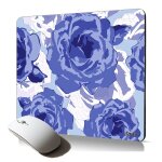 Tapis de souris souple roses fleur motif floral bouquet romantique accessoire decoration bureu femme ...
