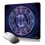 Tapis de souris souple signe astrologique capricorne design etoiles galaxie planete bleu horoscope pour ...