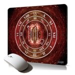 Tapis de souris souple signe scorpion mousepad ergonomique cadeau design galaxie du zodiaque gaming