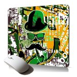 Tapis de souris souple street art tag design moustache accessoire antiderapant fantaisie gaming original ...