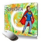 Tapis de souris souple super tata tante humour cadeau danniversaire comique pour le bureau accessoire ...