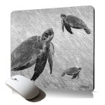 Tapis de souris souple tortue gris ocean mousepad support bureau dessin animal design artistique marine ... Tapis de souris souple tortue gris ocean mousepad support bureau dessin animal design artistique marine ...