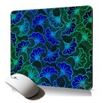 Tapis de souris souple wax motif fantaisie africain afrique color� motif bleu cadeau d'anniversaire design ...