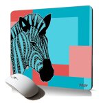 Tapis de souris souple zebre cheval accessoire gaming informatique dessin tribal noir et blanc ray imprim ...