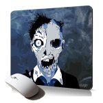 Tapis de souris souple zombie bleu urbain mort vivant brouillard pour gaming accessoire informatique ...