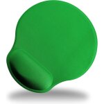 Tapis de souris vert. base antid�rapante en silicone et repose - poignet rembourr�. ergonomique. r�duit ...