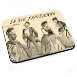 Tapis de souris la vie parisienne magazine vintage 1870 dessin opera