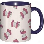 Tasse a cafe accordeon arrangement aleatoire d'instruments avec impression de claviers noir et blanc ...