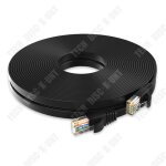 Td 10m cat 7 plat c�ble ethernet r�seau rj45 haut d�bit 10gbps 600mhz stp 8p8c pour routeur modem consoles ...