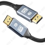 Td 5 m c�ble displayport 1. 4 c�ble dp m�le vers m�le hdr 8k 60hz 4k 144hz 2k 165hz display port pour ...