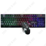 Td ensemble clavier et souris pour ordinateur ensemble clavier et souris sans fil 2. 4g kit clavier et ...