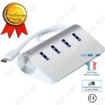 Td hub usb 3. 0 pour apple macbook air pro imac 4 port adaptateur usb hi - speed macbook connect pendrive ...