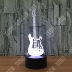 Td lampe optique poser dcoratif tactile 7 couleurs illusion optique - modle guitare - faible consommation ...