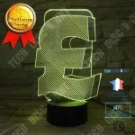 Td lampe optique poser dcoratif tactile 7 couleur illusion optique modle livre sterling faible consommatio ...