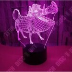 Td� lampe optique poser d�coratif tactile 7 couleurs illusion optique - mod�le pumba - faible consommation ...