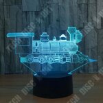 Td lampe optique poser dcoratif tactile 7 couleurs illusion optique - modle train - faible consommation ...