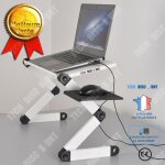 Td refroidissement bureau d'ordinateur portable cratif en alliage d'aluminium levage support pliant ...