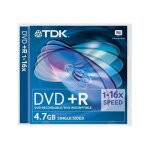 Tdk - dvd - r - 4. 7 go 16x - bo�tier cd