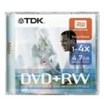 Tdk - dvd + rw - 4. 7 go 4x - botier cd